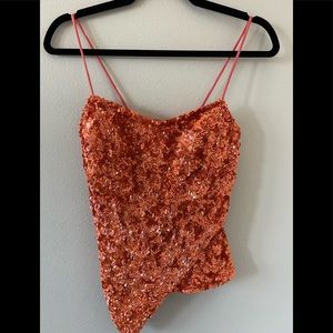 Cache sequined corset